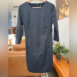 Theory Rikala 3/4 Sleeve Wool Dress